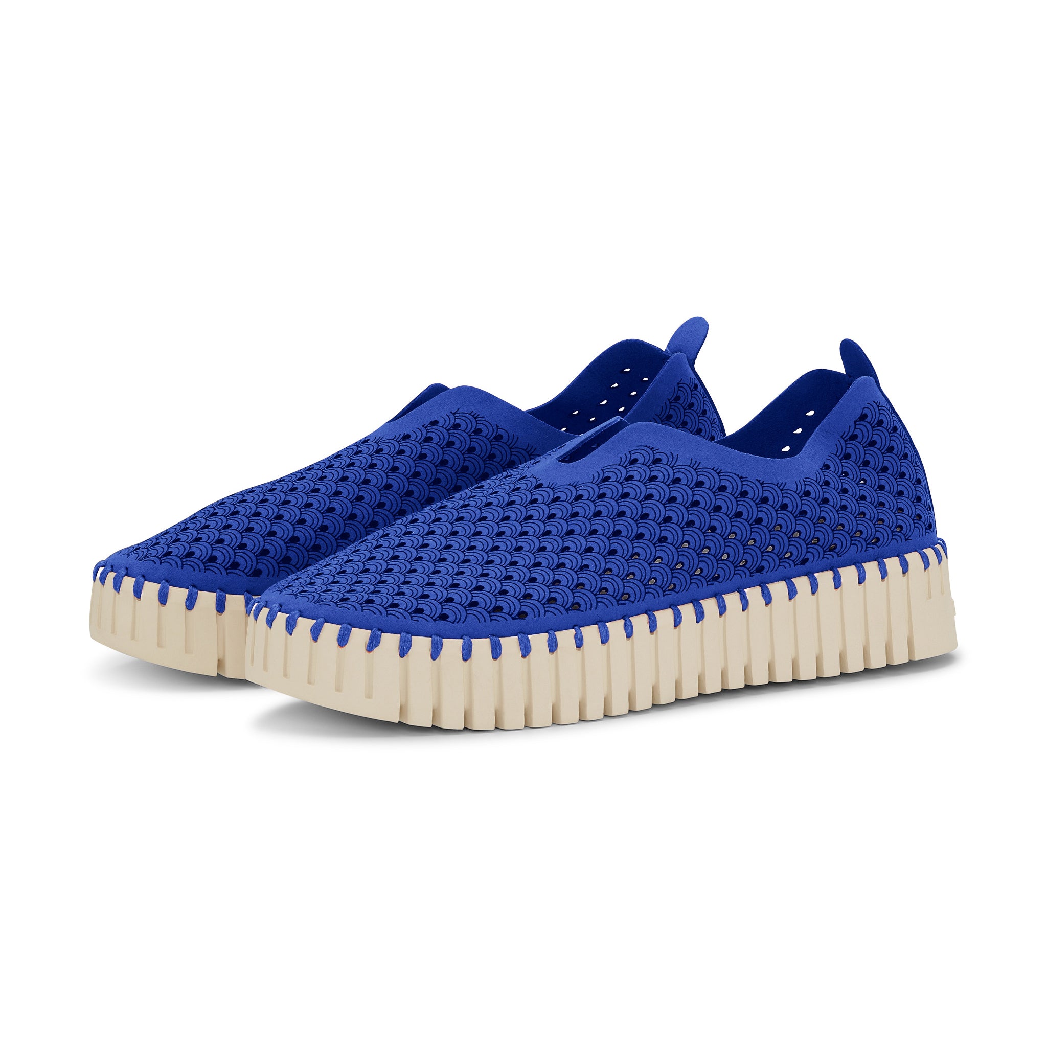 Tulip Slip-In On Plateau Sole - Blue Web