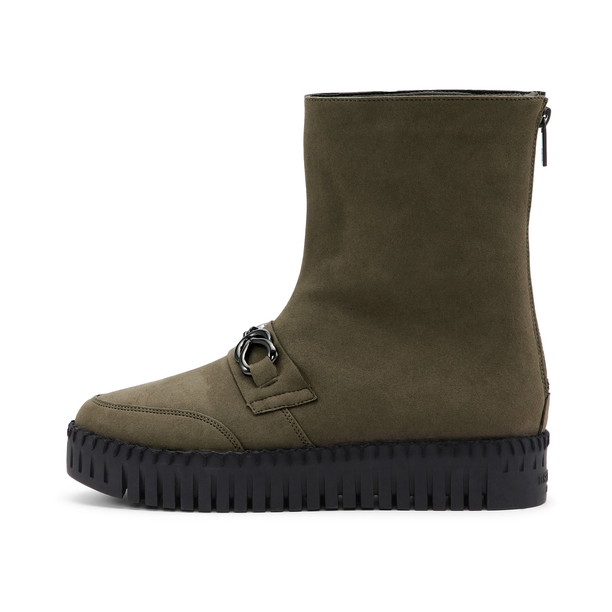 Long Chelsea Boots - Deep Olive