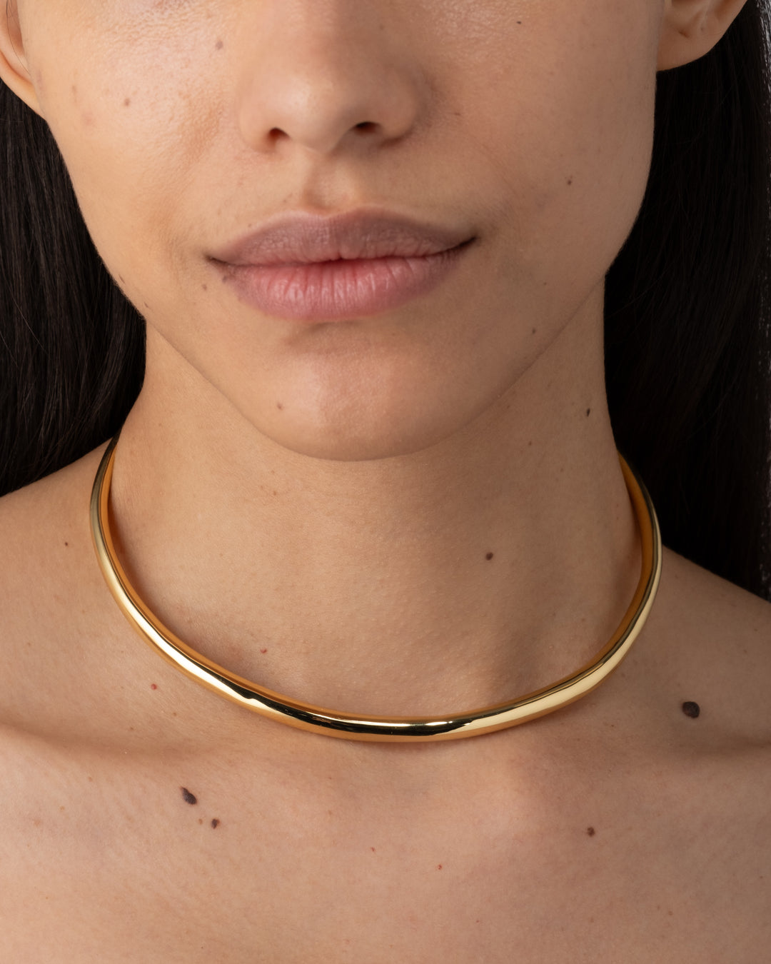 Thin Collar Necklace - Gold