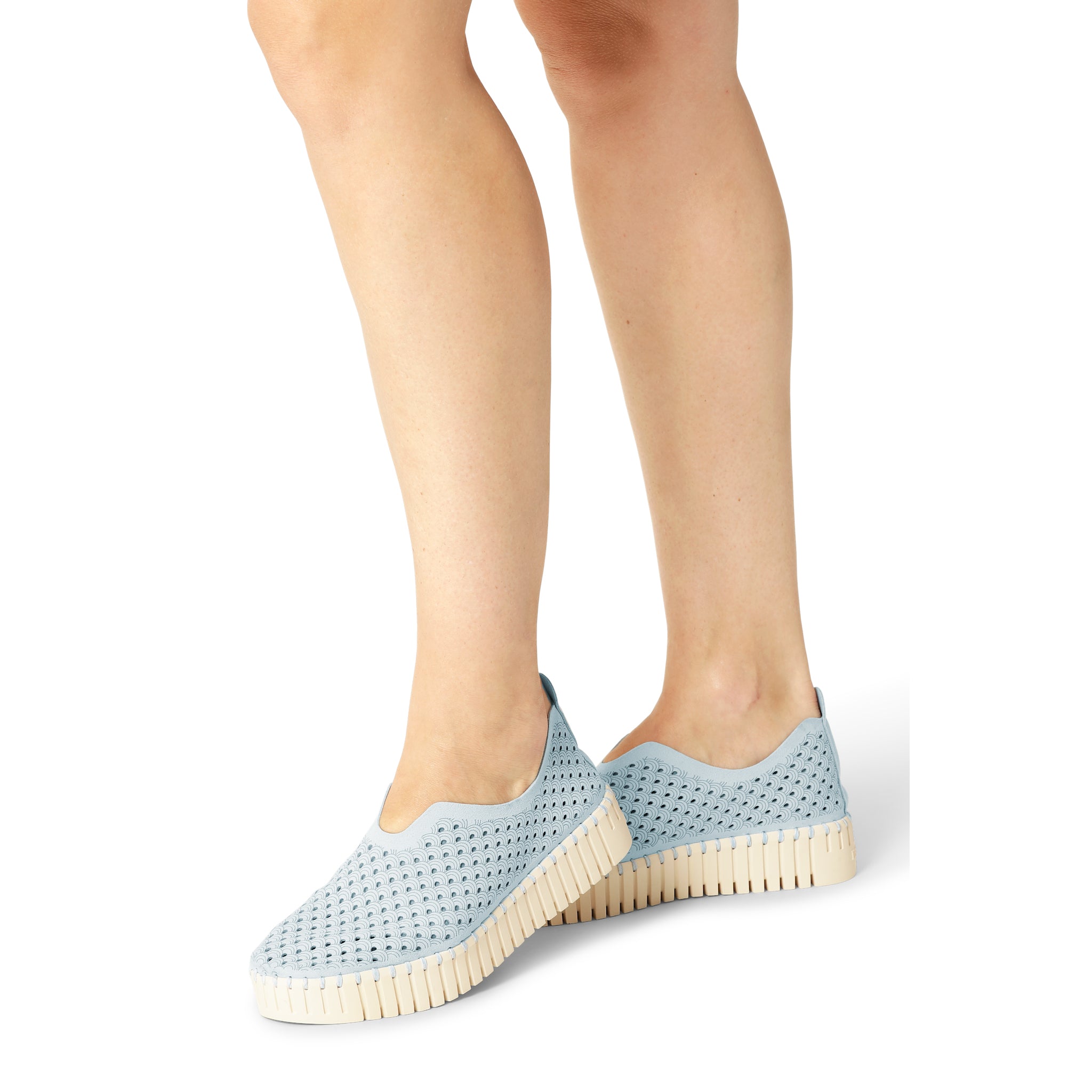 Tulip Slip-In On Plateau Sole - Ash Blue