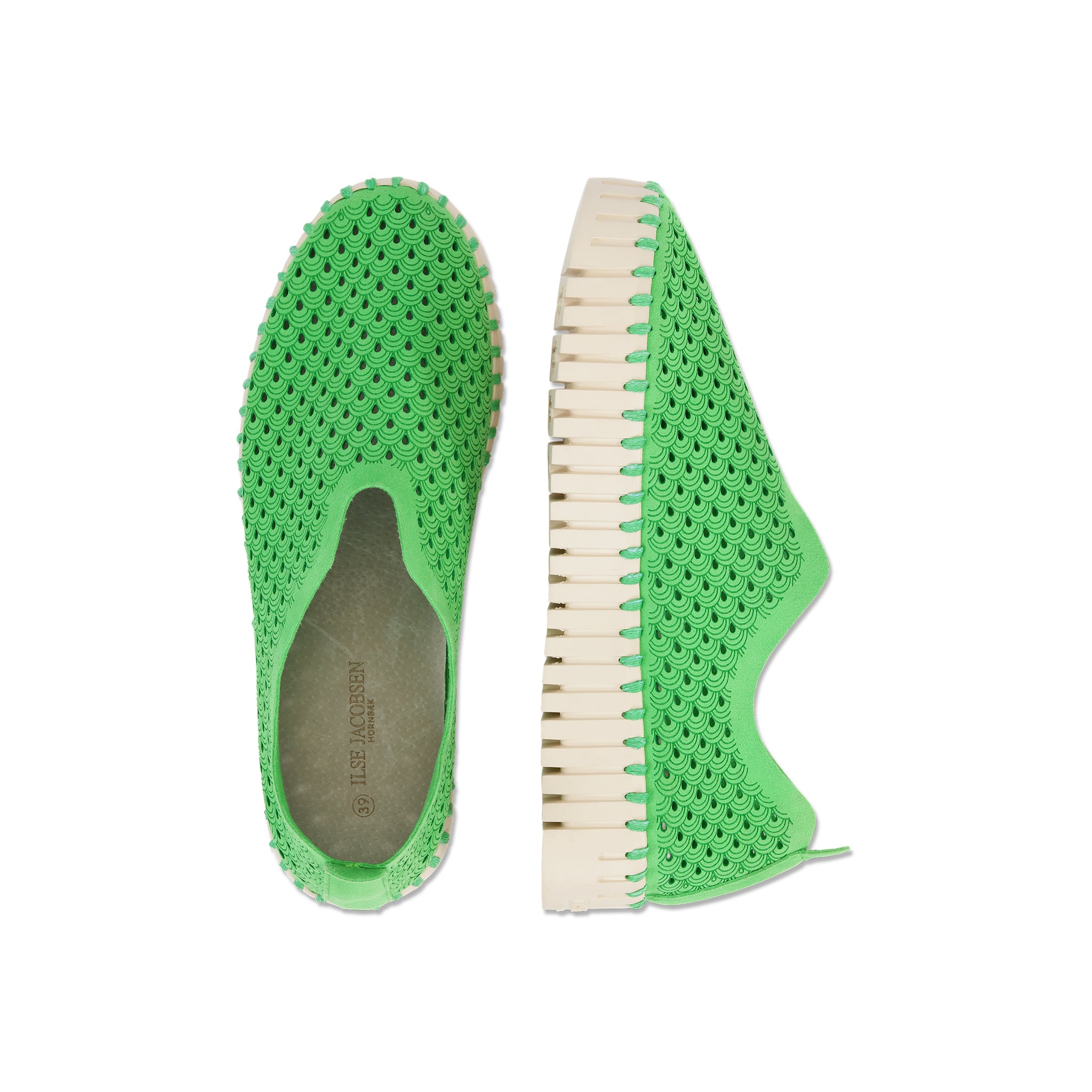 Tulip Slip-In On Plateau Sole - Bright Green