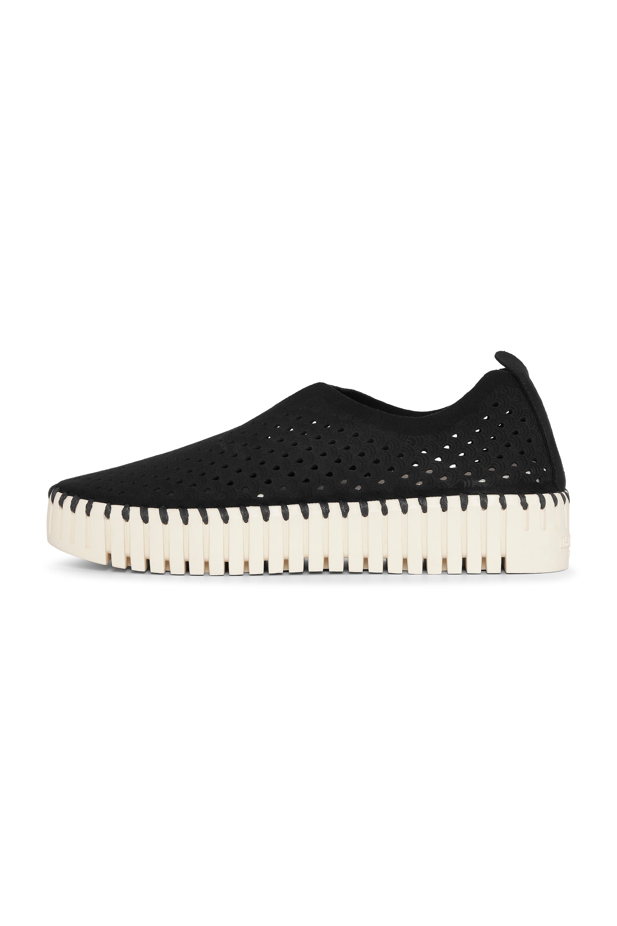 Tulip Slip-In On Plateau Sole - Black