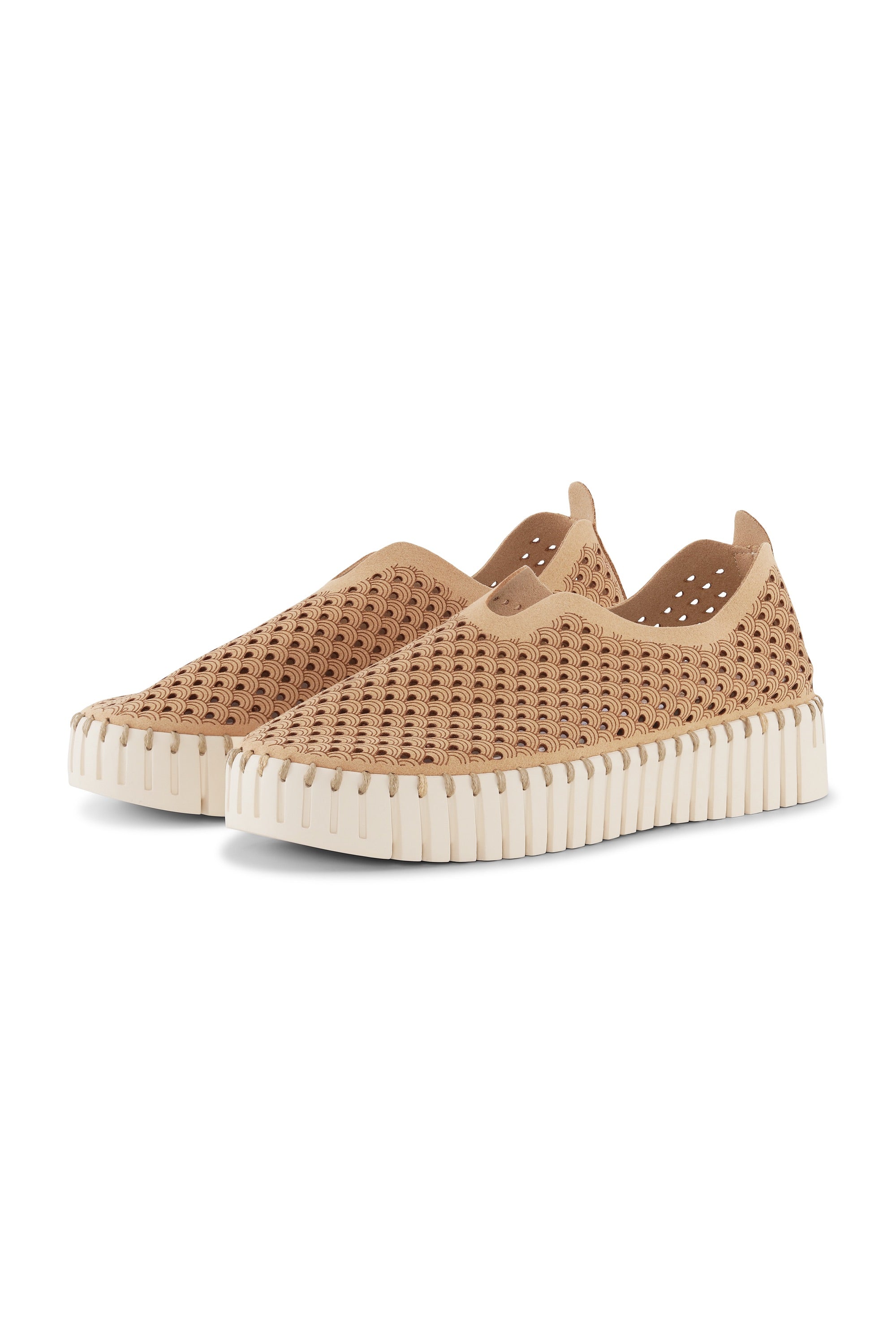 Tulip Slip-In On Plateau Sole - Latte