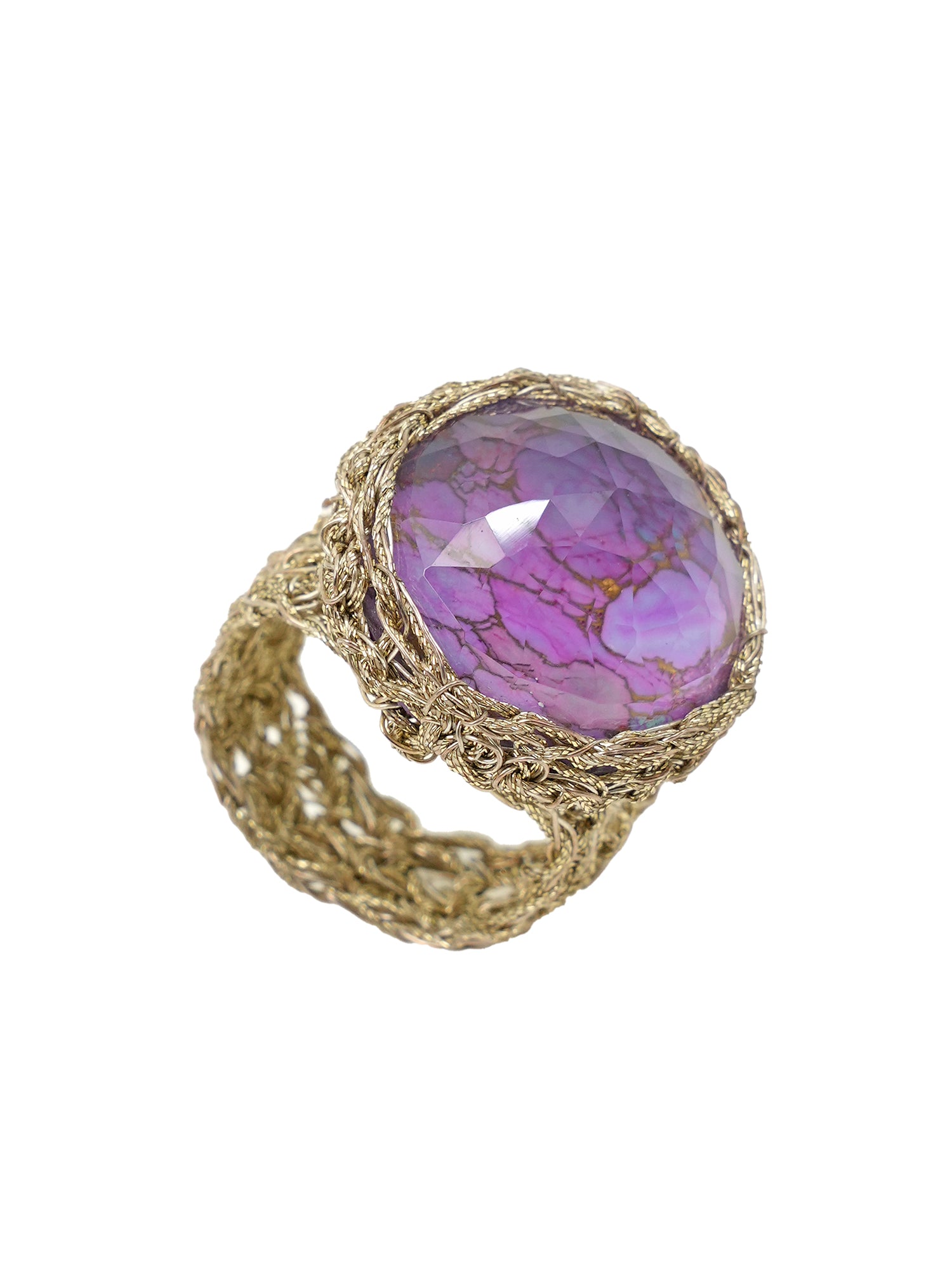 Crochet Purple Ring