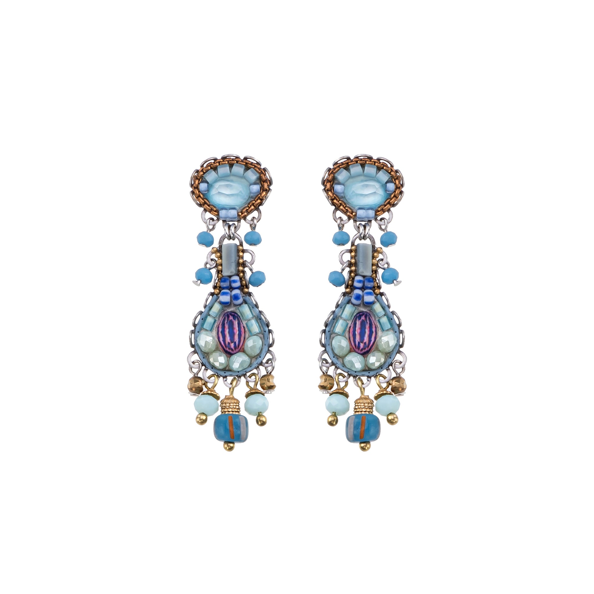 Casual Earrings Blue Bird Set, Flamingo