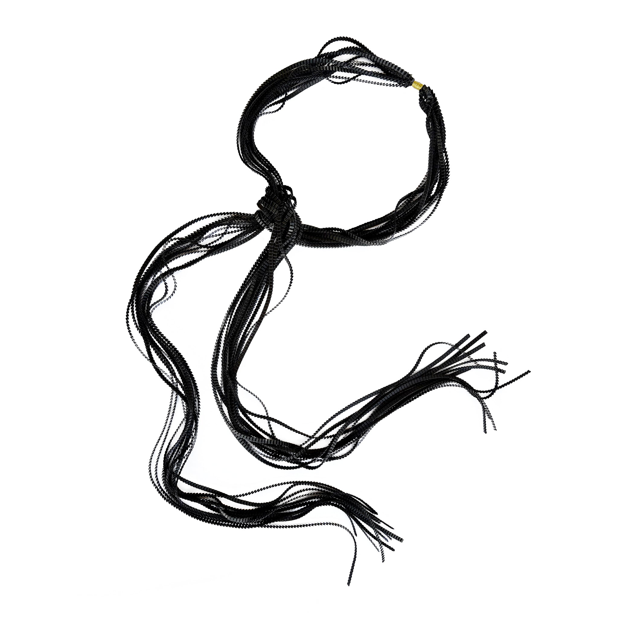 "Waterfall" Necklace - Black