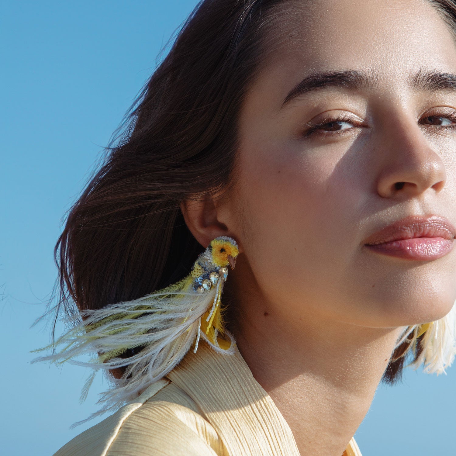 Amarillo Bird Earrings