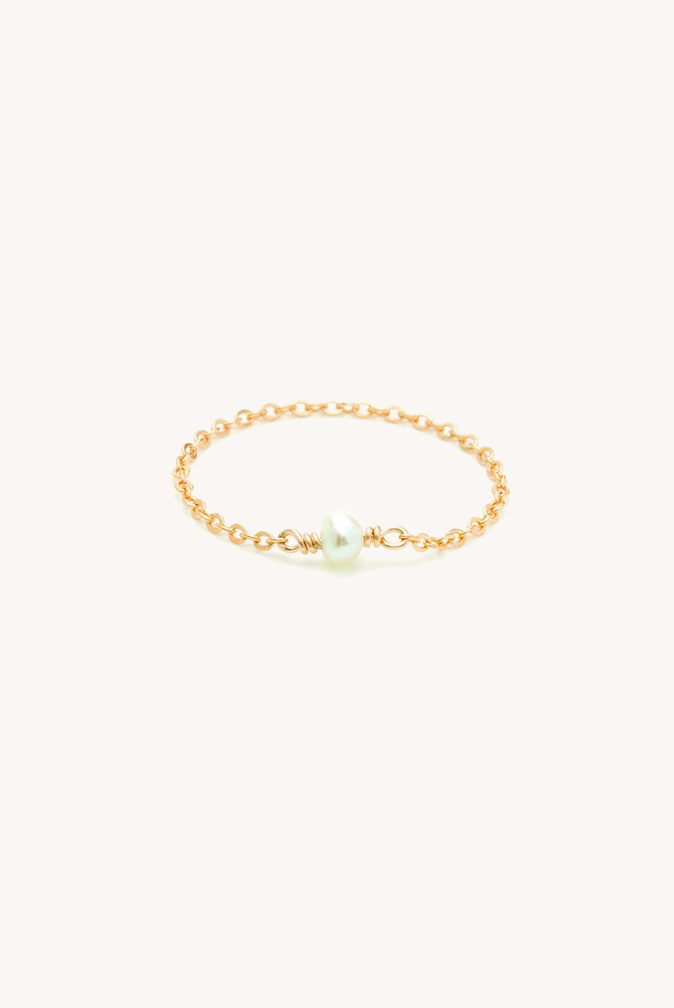 Chain Ring Stella - Pearl