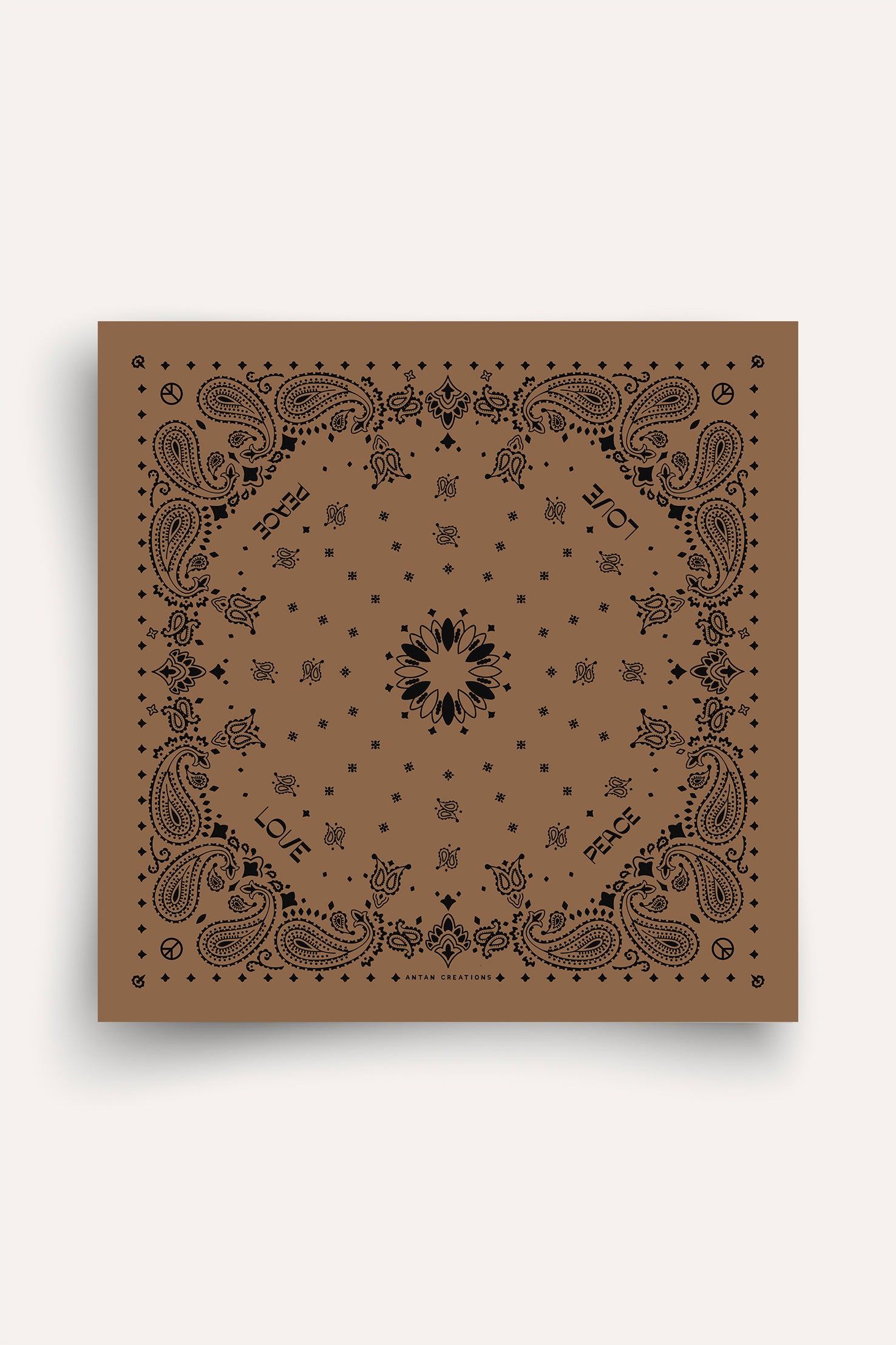 Wool Bandanas - Malt - Black