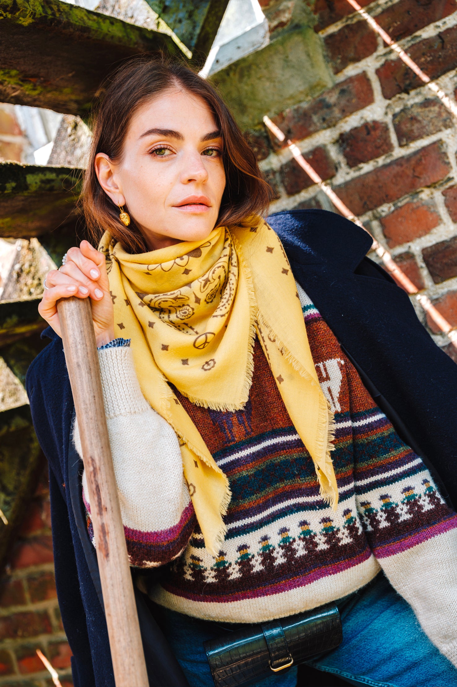 Wool Bandanas - Yellow Stone