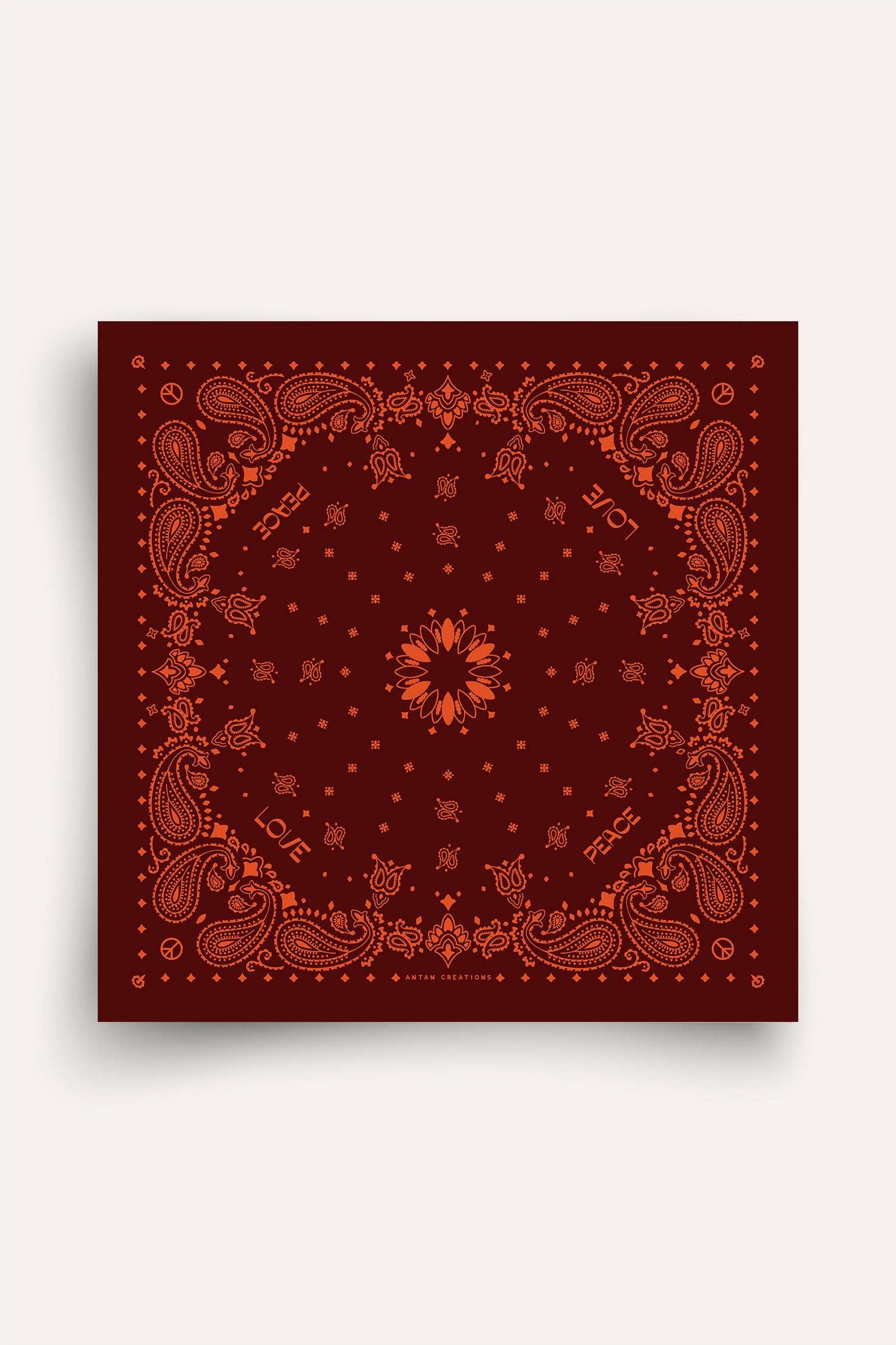 Wool Bandanas - Fudge - Paprika