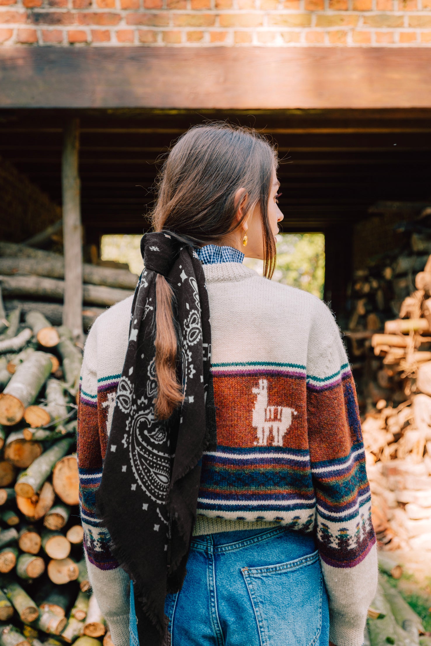 Wool Bandanas - Ganache - Nomad