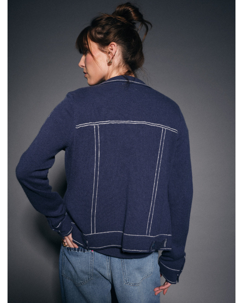 TROP CHOUPETTE Denim Blue Jacket