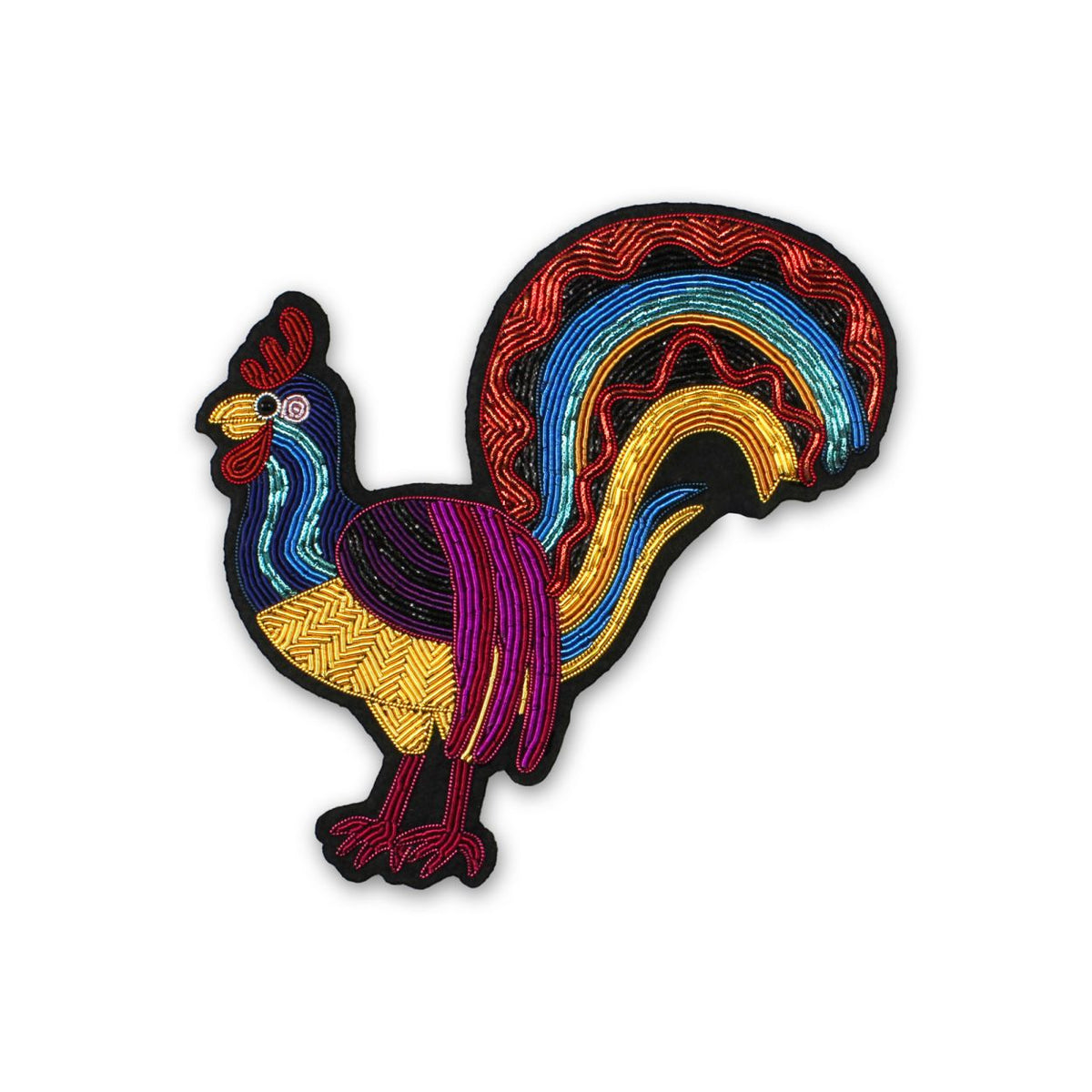 Rooster King Brooch