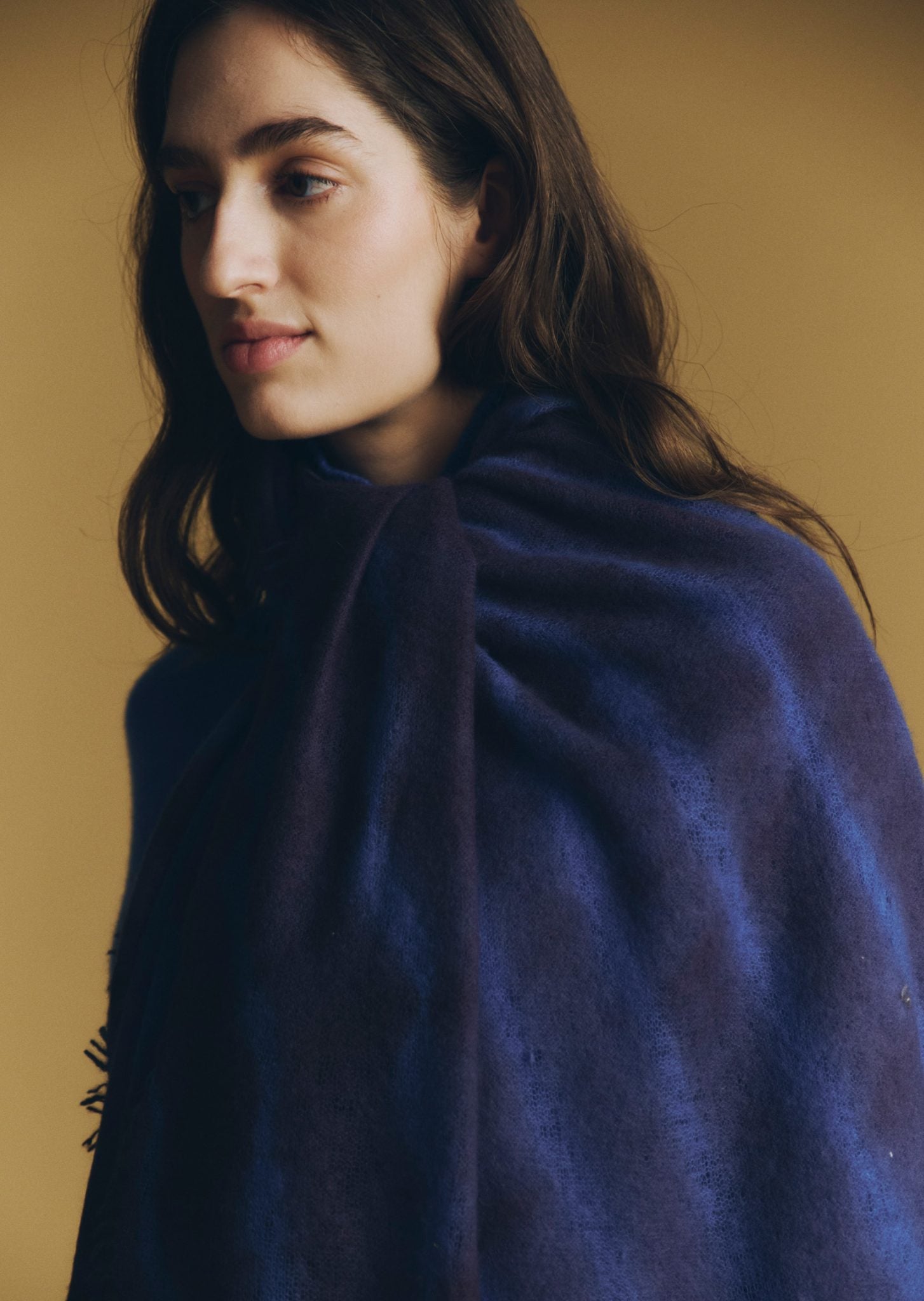 Lightweight Open Knitted Tie Dye Shawl