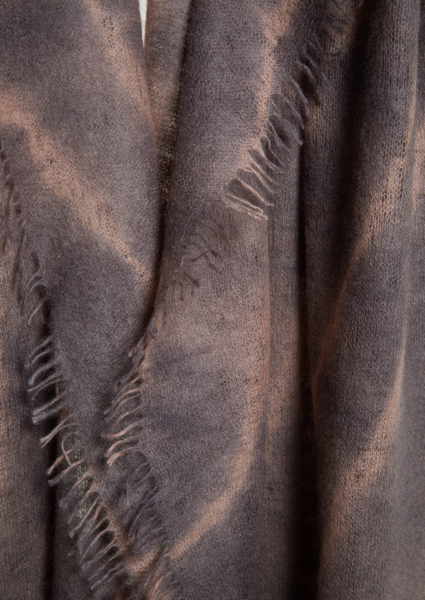 Lightweight Open Knitted Tie Dye Shawl
