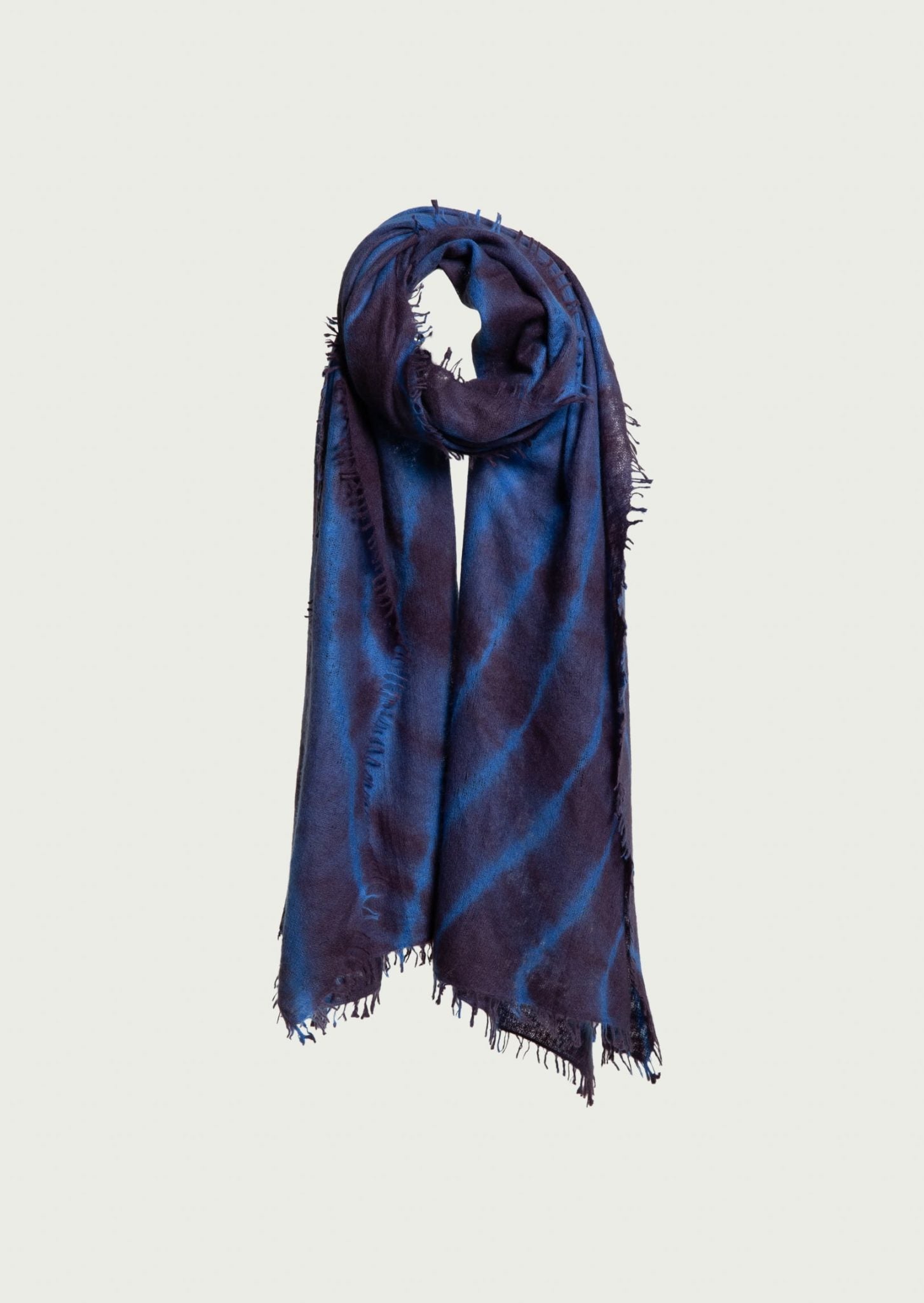 Lightweight Open Knitted Tie Dye Shawl