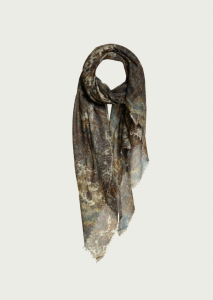 Souffle Semi Felted Shawl Print