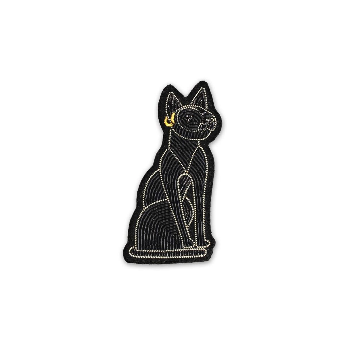 Bastet Black Brooch