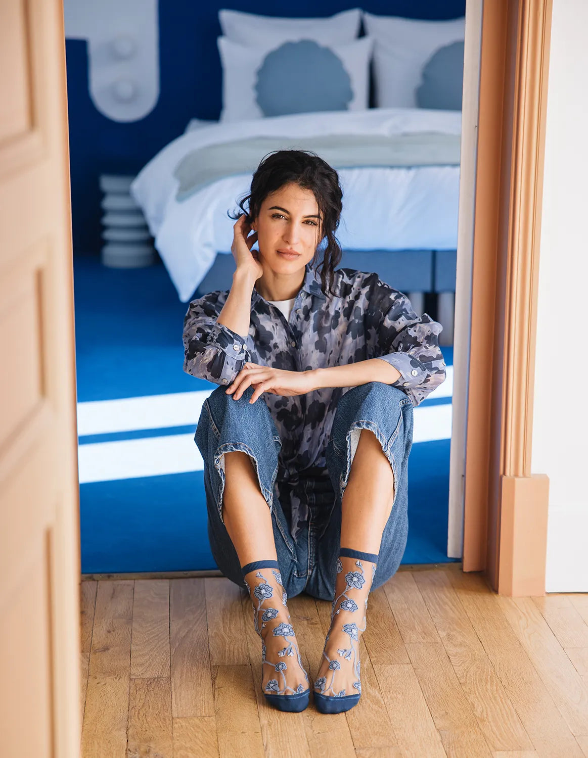 Sheer Floral Socks — Blomst Denim