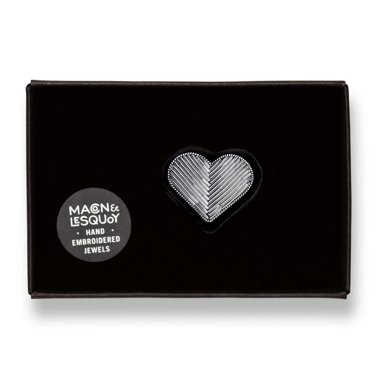 Silver Heart Brooch