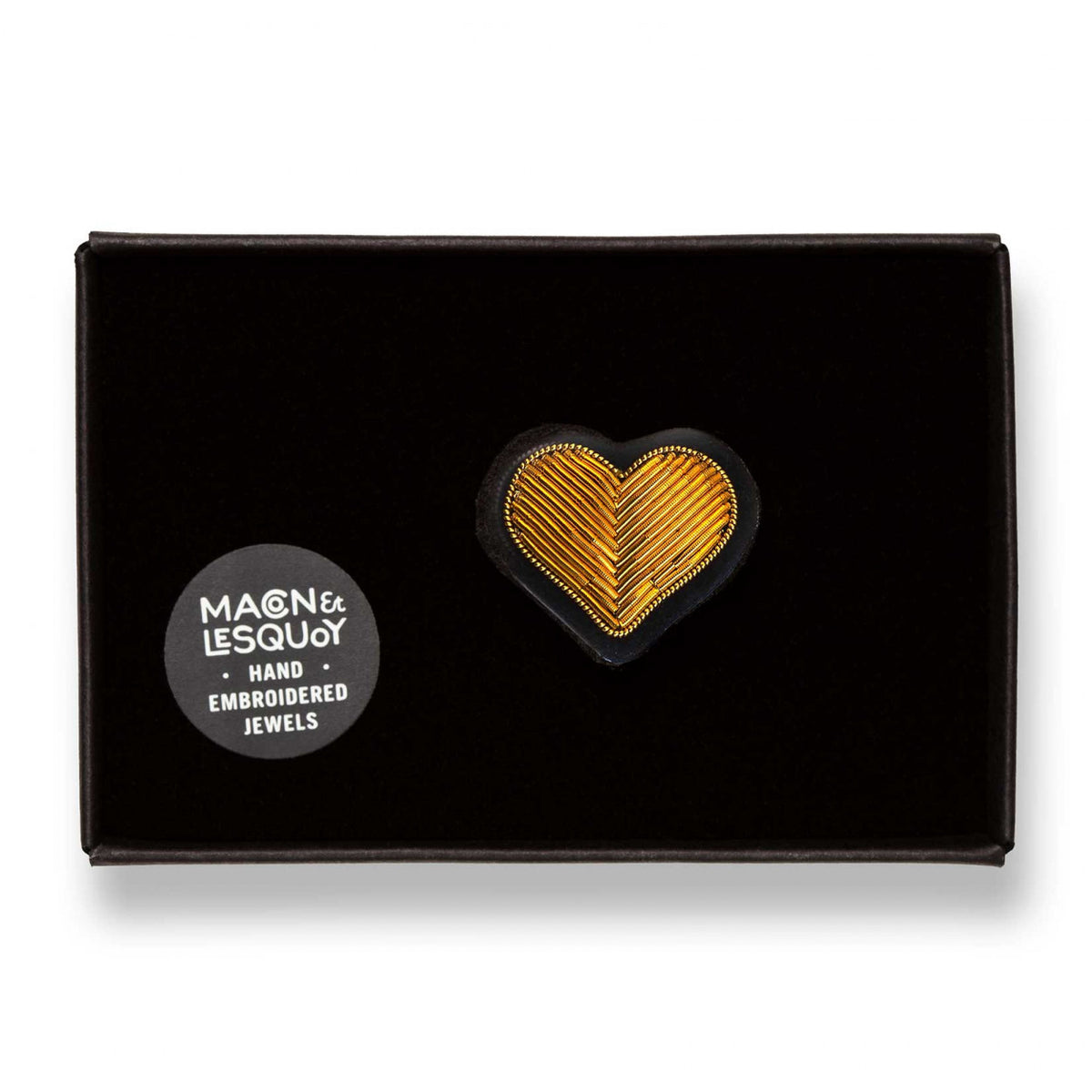 Gold Heart Brooch