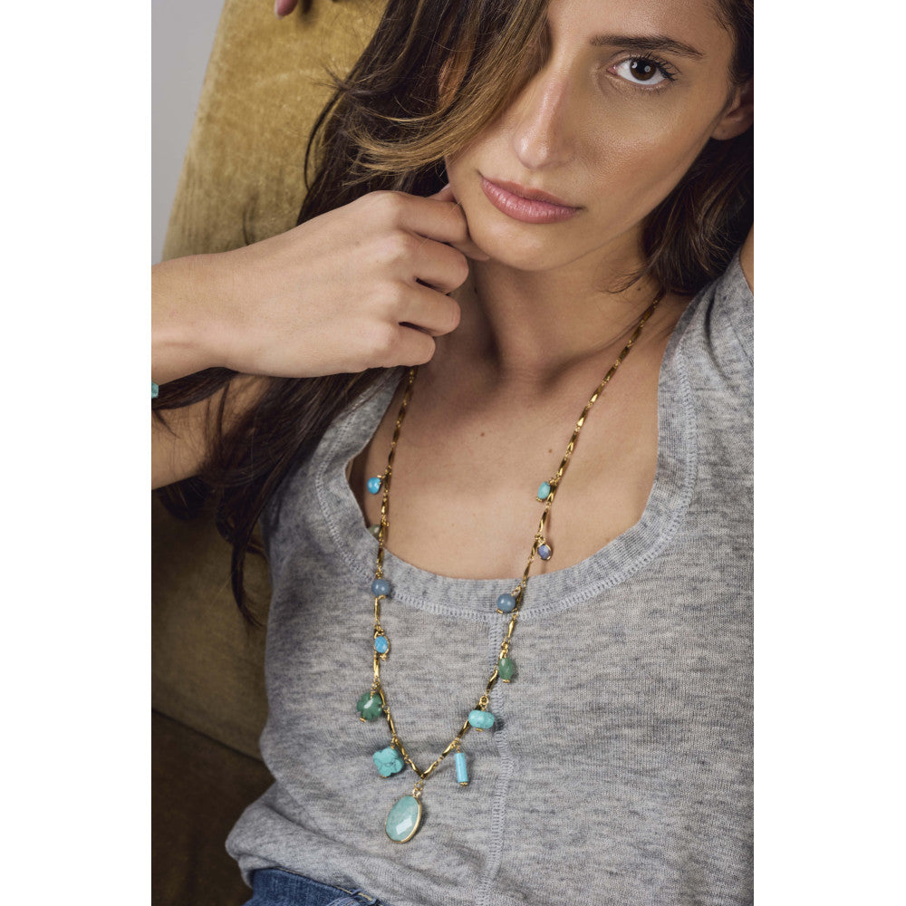 Alma Necklace - Turquoise Multi
