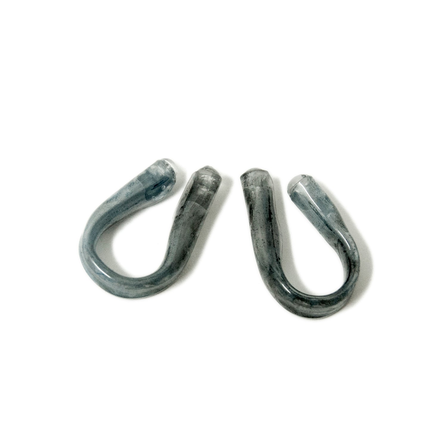 Earrings DROPS big - Grey Dusk