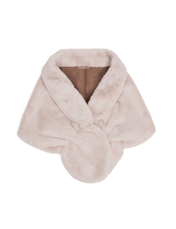 Elizabeth Faux Fur Shrug - Off White