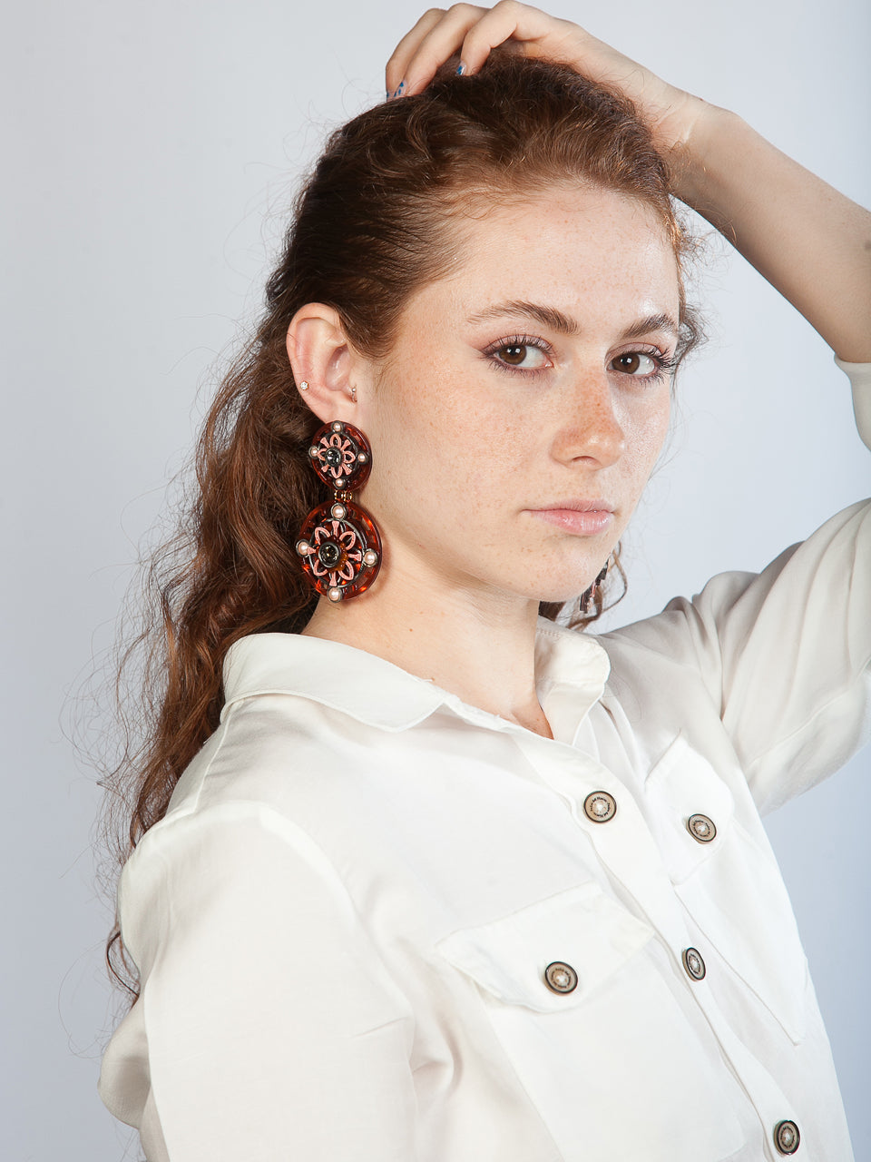 Eterna Orange Earrings