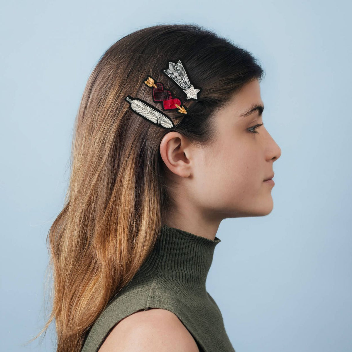 Silver Shooting Star Hair Clip