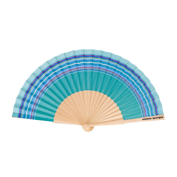 Cotton and wood hand fan - Martin