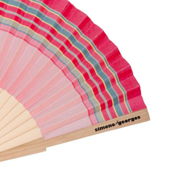 Cotton and wood hand fan - Nyali