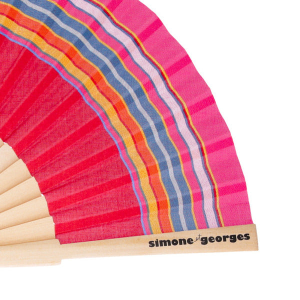 Cotton and wood hand fan - Philippine