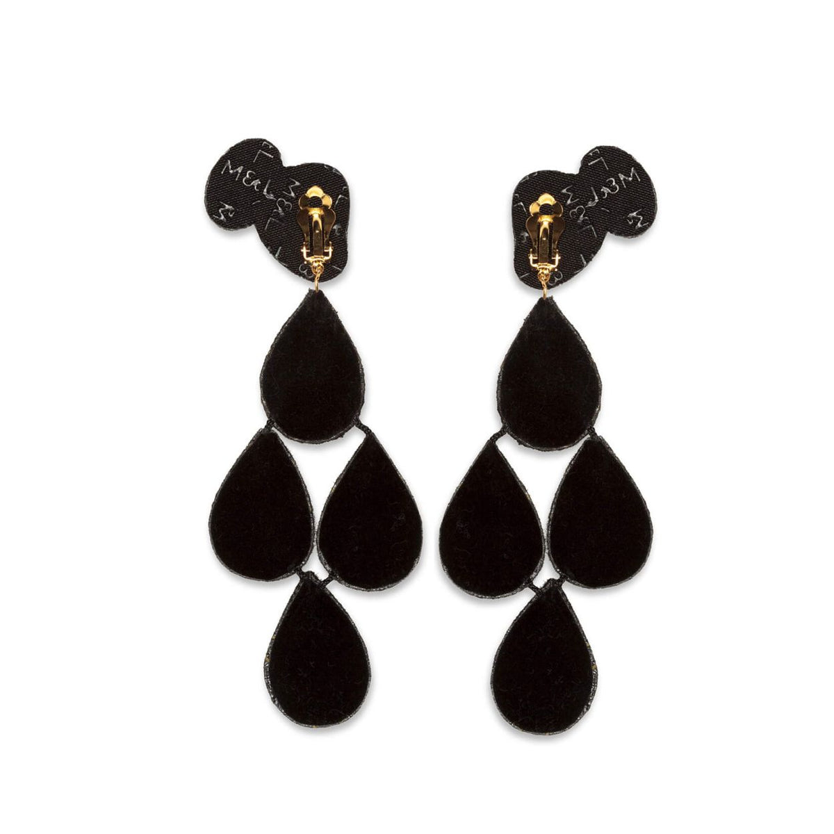 Champagne Fountain Clip-On Earrings