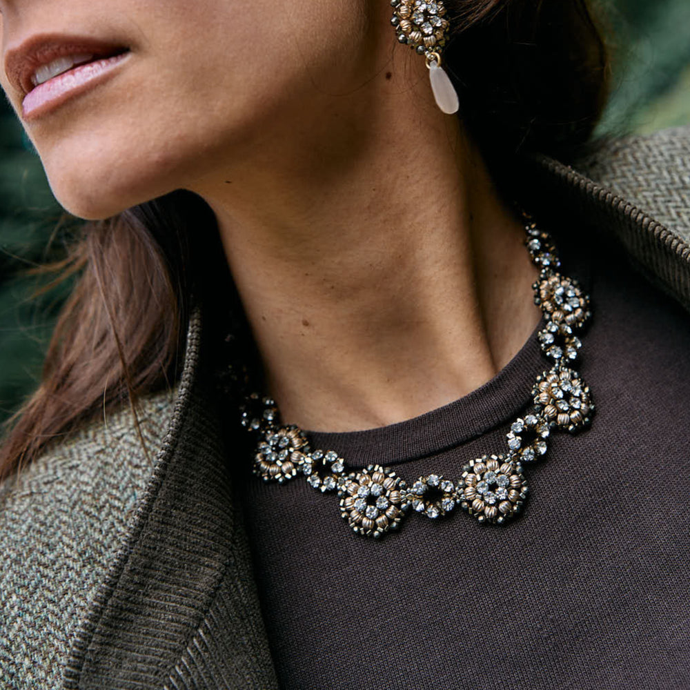 Grace Floral Gold Necklace