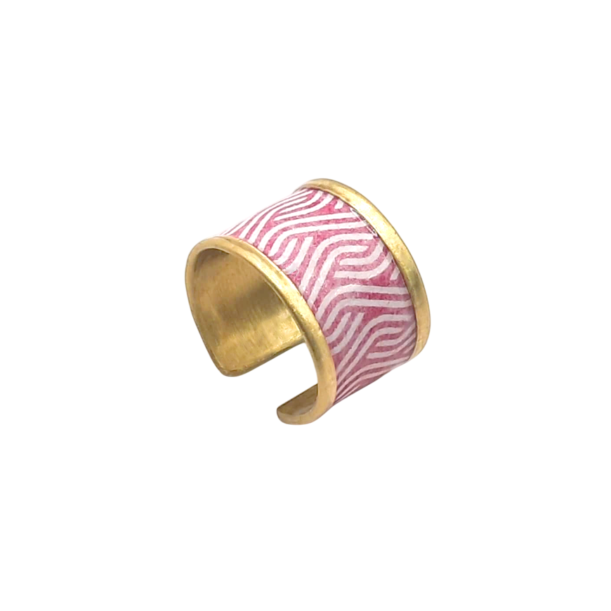 Waves Pink Ring