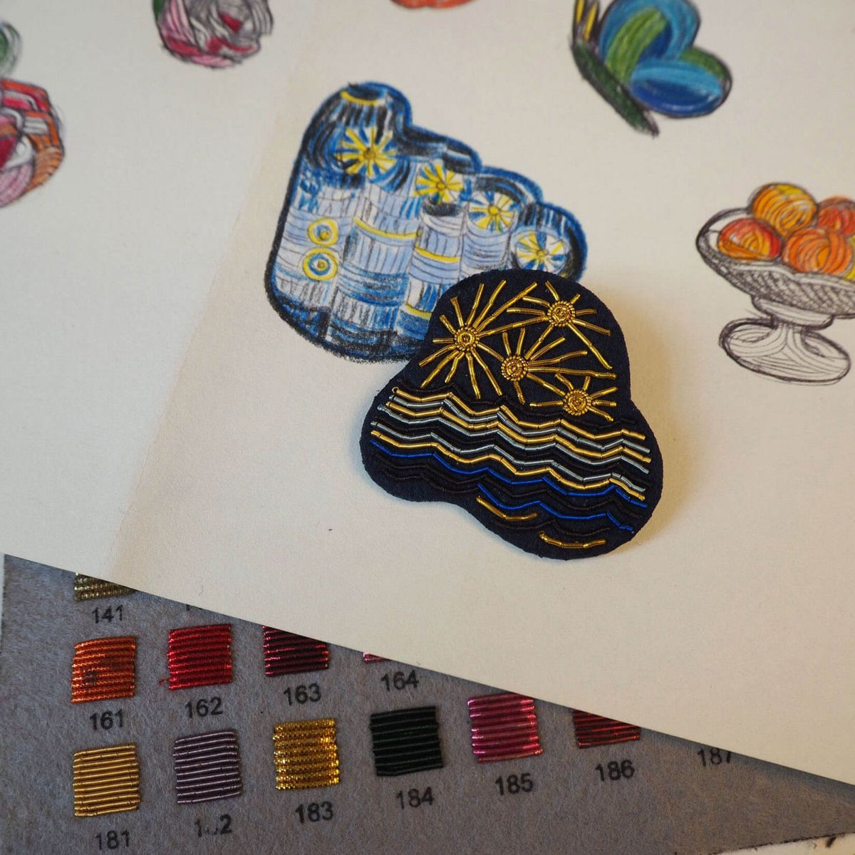 Vincent's Night Brooch