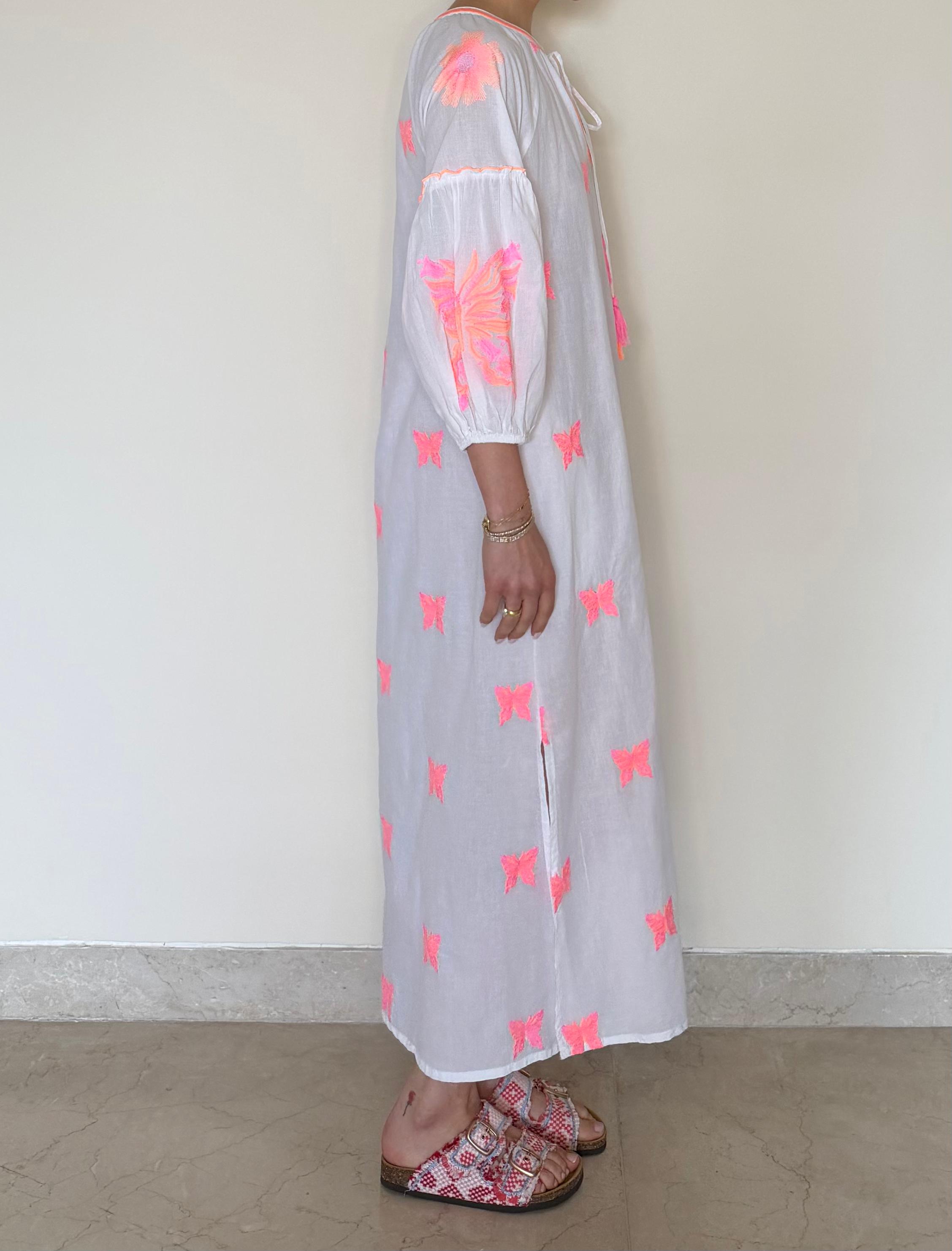 Pipa Butterfly Cotton Dress