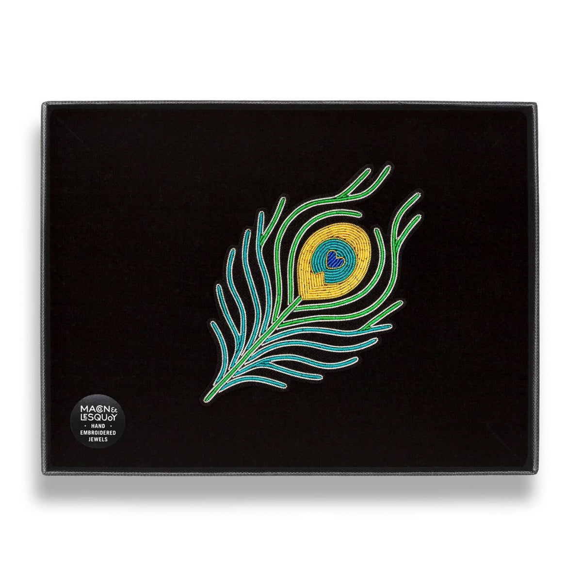 Peacock Feather Brooch