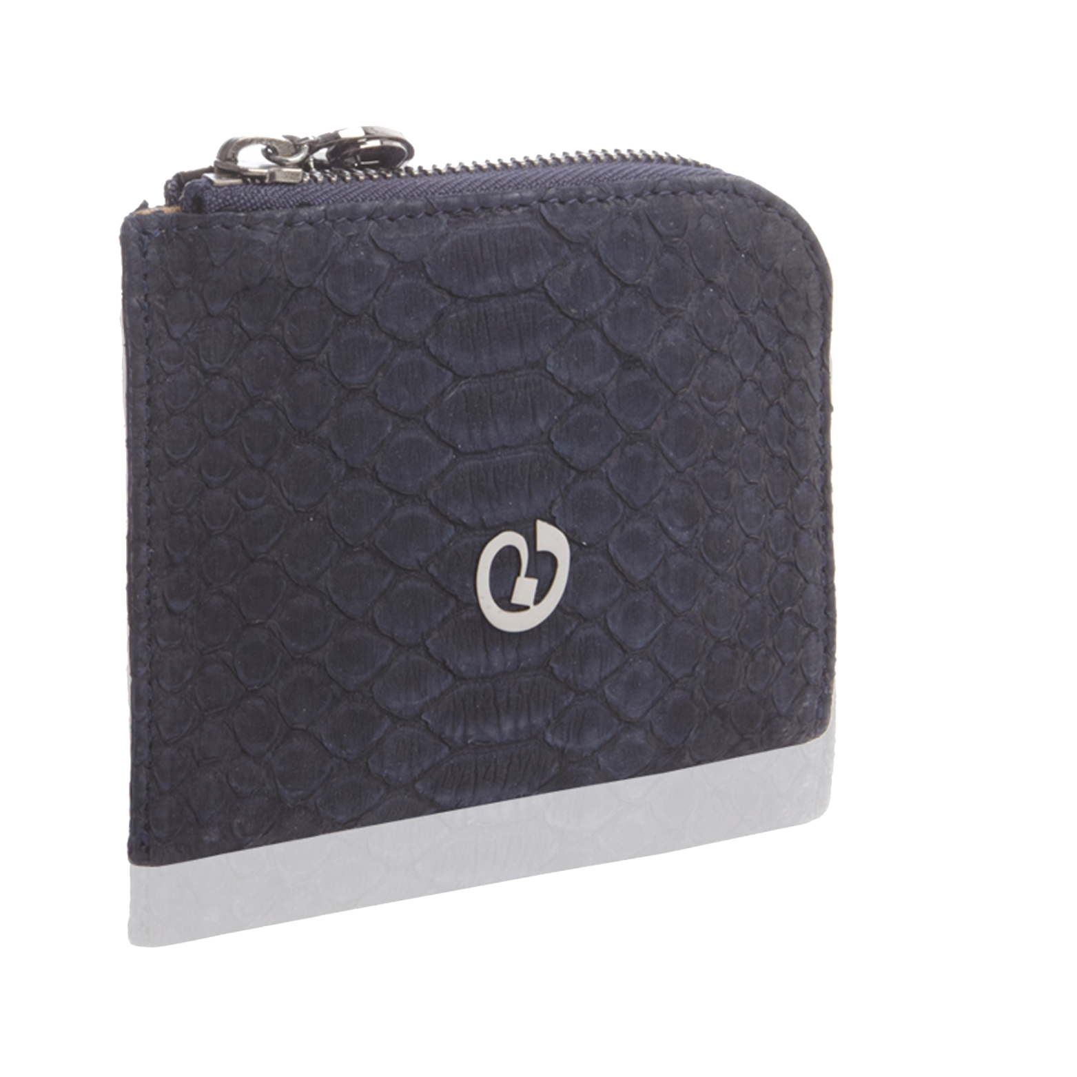 Small Square Zip Around Wallet - Navy