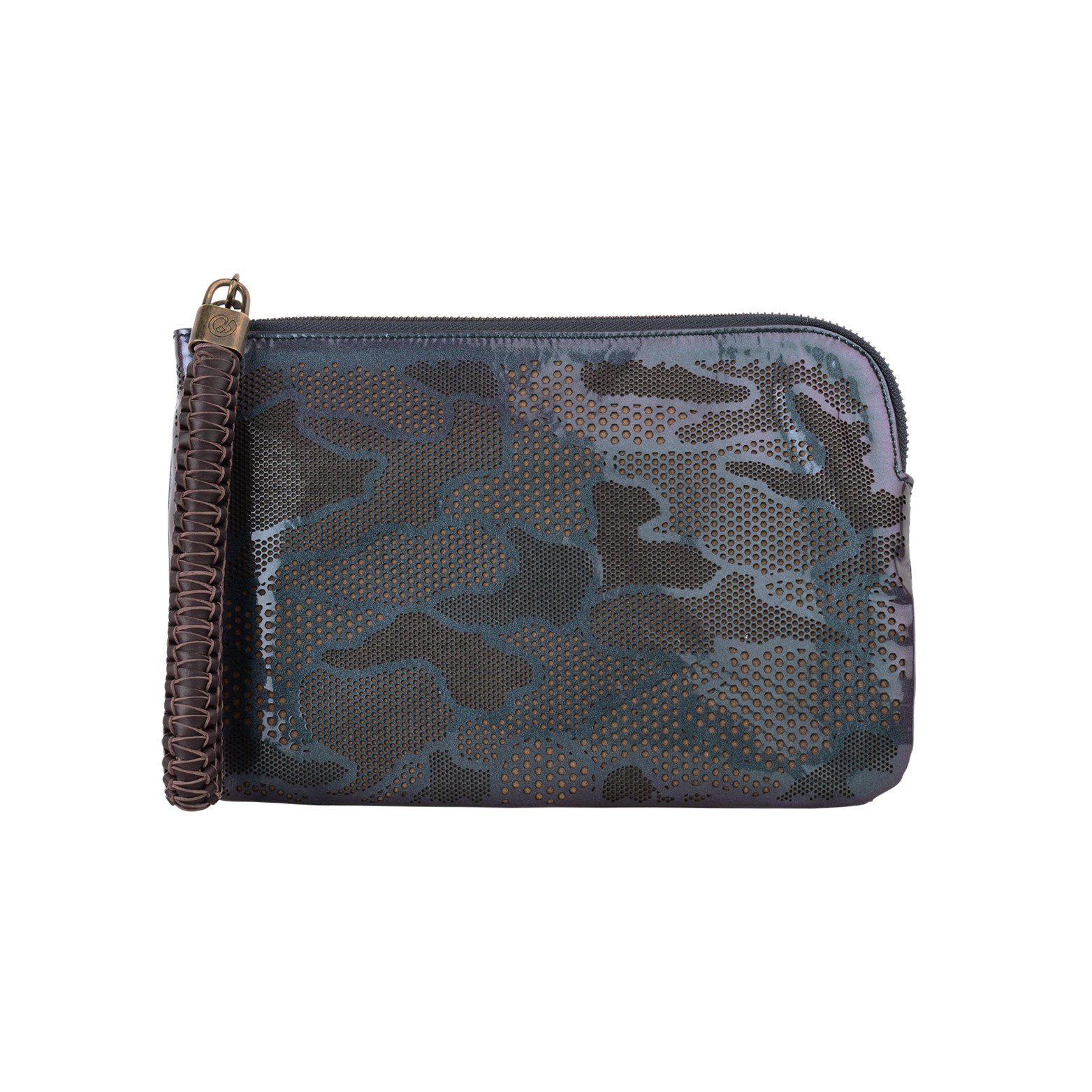 Olivia Wristlet Bag - Camouflage Pattern - Lilac