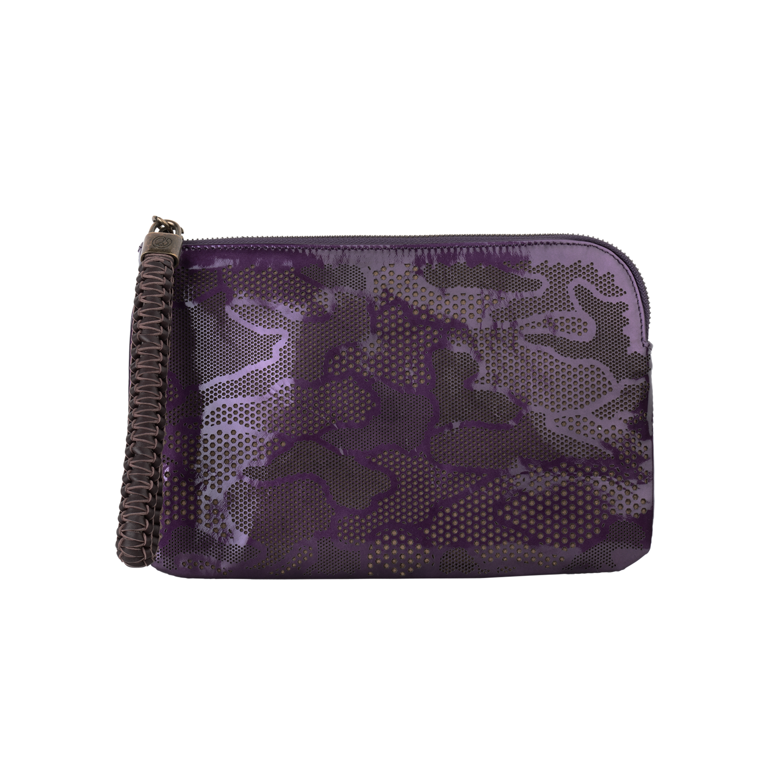 Olivia Wristlet Bag - Camouflage Pattern - Purple