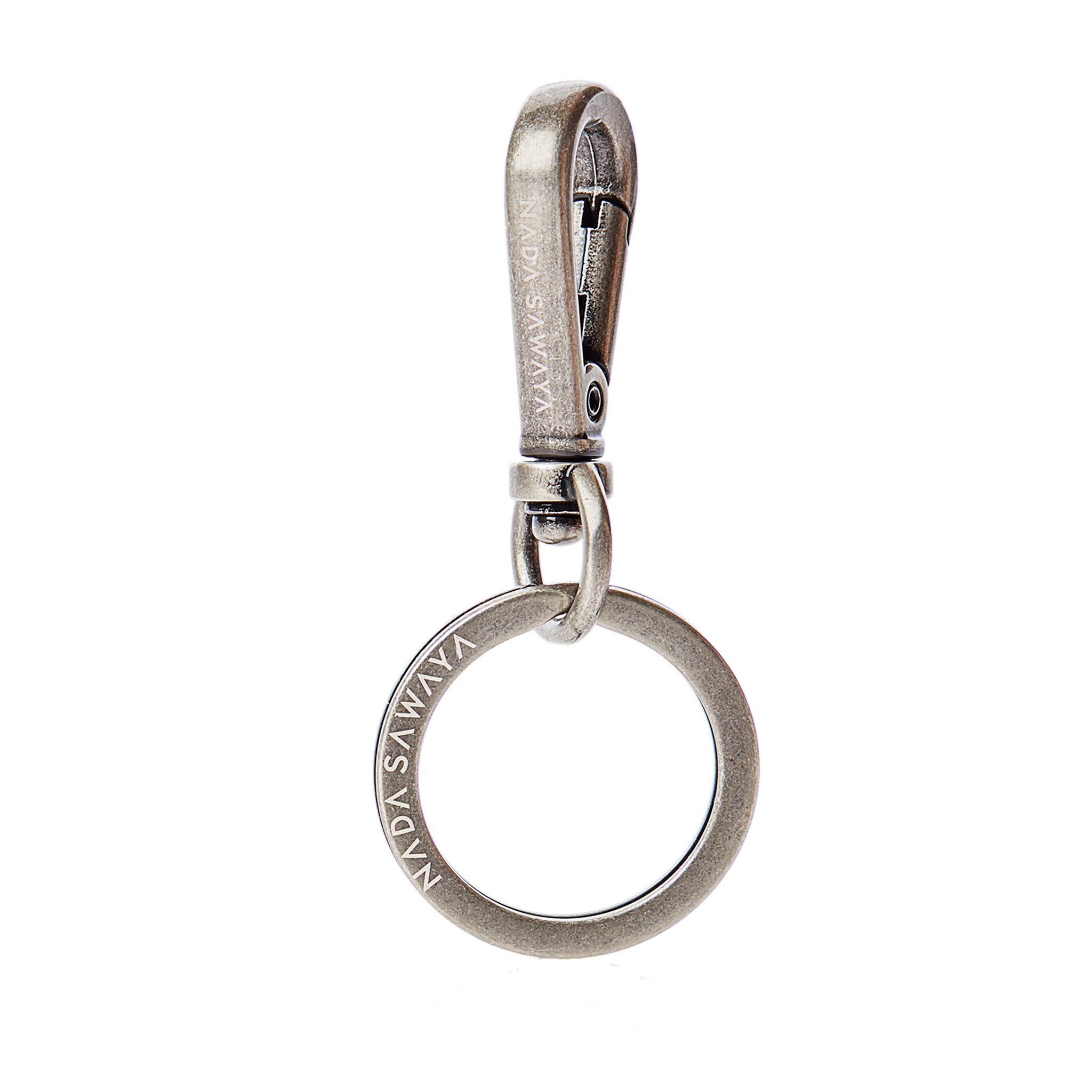 Branded ring fastening - Antic Silver