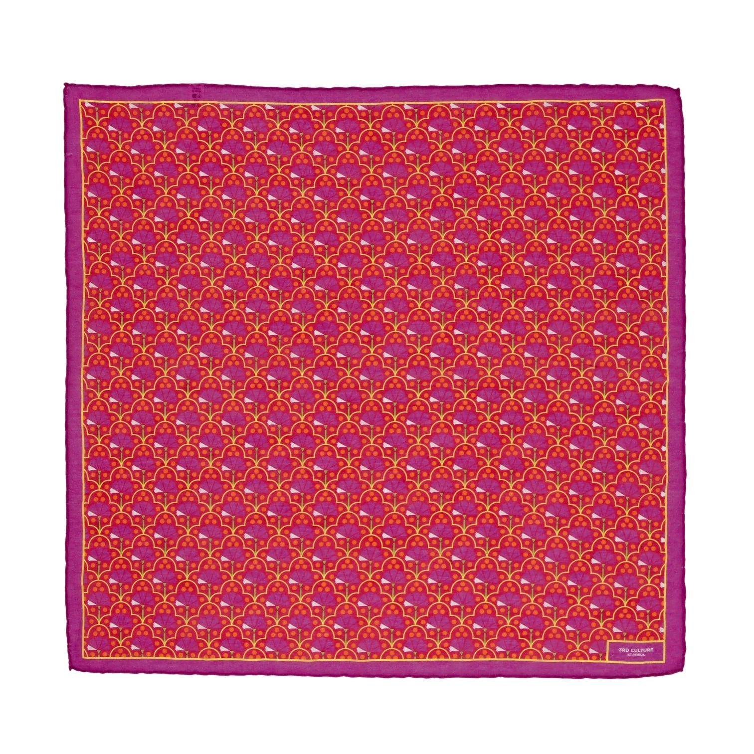 Jaipur Pocket Square - Ruby