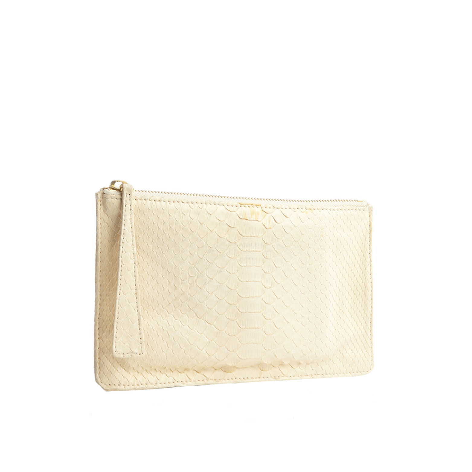 Top Zip Pouch Opaque - Off White