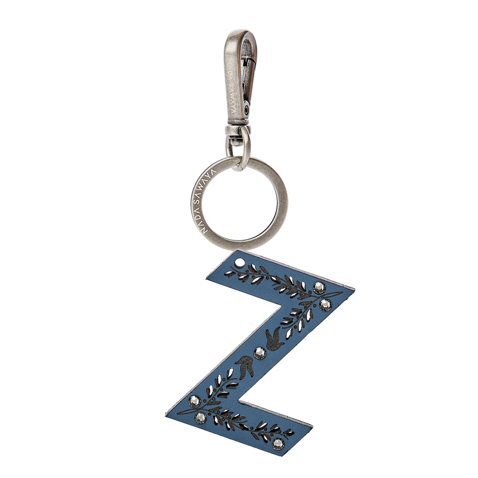 1 Large Letter Leather Charm