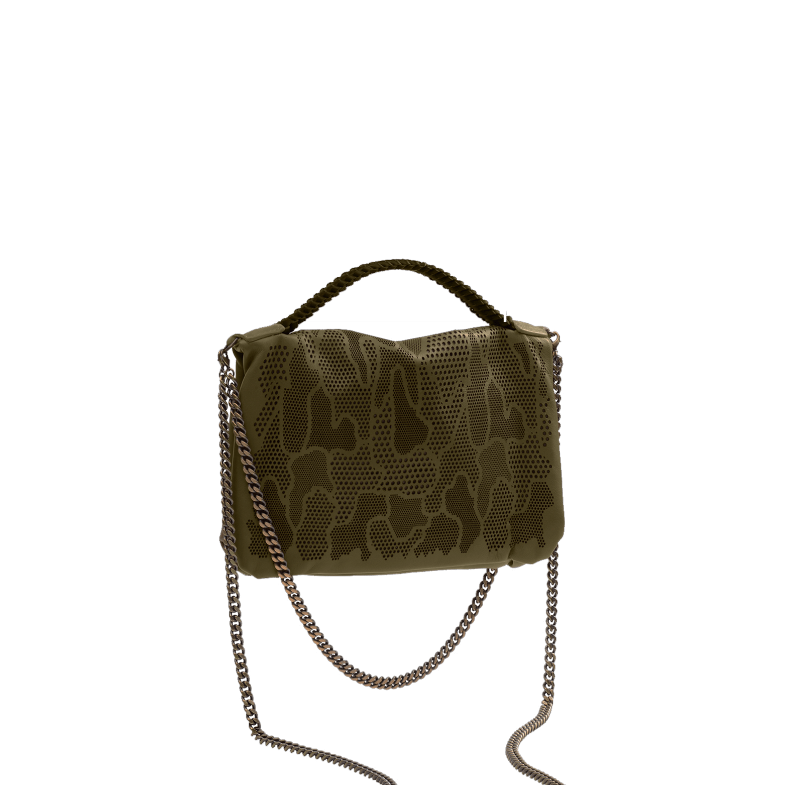 FL by NADA SAWAYA Mini Bags Bibi - Mini Laser Cut Leather bag - Camouflage Pattern