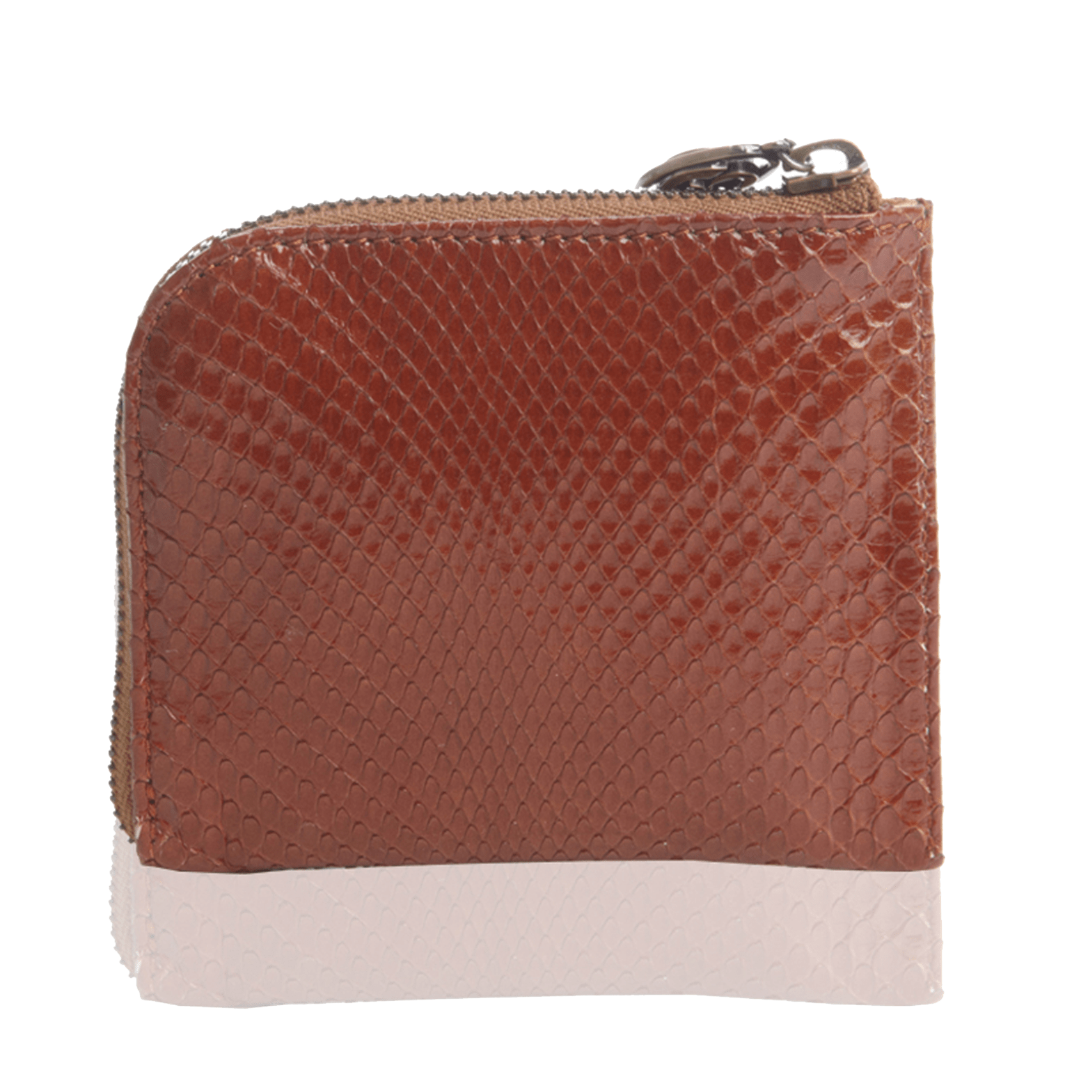 FL by NADA SAWAYA Wallet Small Square Zip-Around Python Wallet
