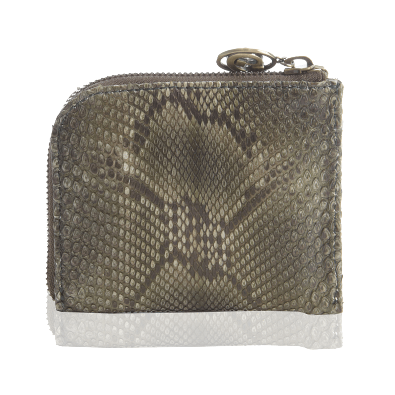 FL by NADA SAWAYA Wallet Small Square Zip-Around Python Wallet